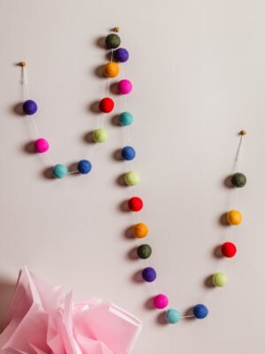 Colorful Pom Pom Garland
